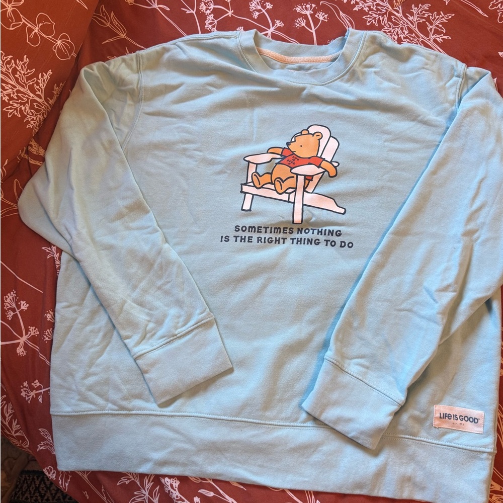 Winnie the Pooh Life Is Good Swearshirt